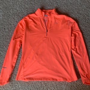 Nike Dri-fit neon orangeish, pink pullover